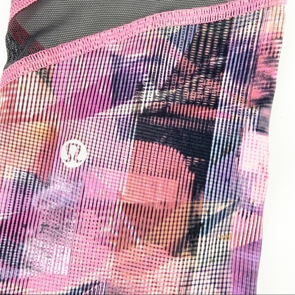 Lululemon On Pace Crop Sun Dazed Multi Pink 2 - Picture 5 of 7
